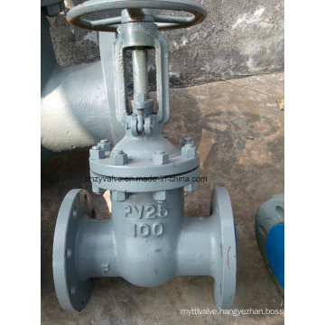 GOST Py25 4"Cast Steel Gate Valve (Z41H-25C-4")